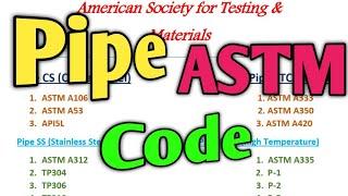 What Is The Astm Code For Pipe And Fitting @Construction l&i