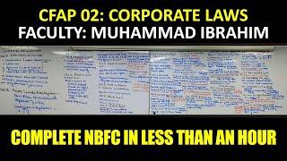 IQ | CFAP 2 | Corporate Laws | NBFC | A Complete Recap Class | Muhammad Ibrahim