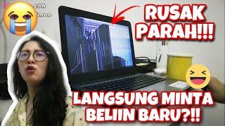 PRANK PECAHIN LAPTOP KESAYANGAN PACAR!!!