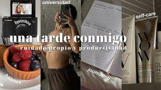 UNA TARDE CONMIGO: universidad, amor propio, haul, journaling, hábitos