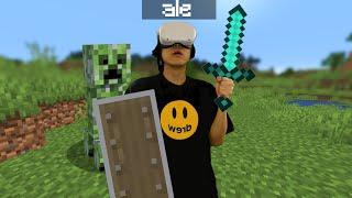 pasandome el minecraft en realidad virtual 