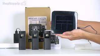 Wireless Weather Station Setup guide 5" Display with 3 Outdoor Sensors
