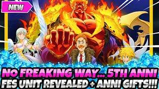 *BREAKING NEWS!* NEW FESTIVAL ESCANOR INCOMING!? 5TH ANNIVERSARY UNIT!? ANNI GIFTS! (7DS Grand Cross