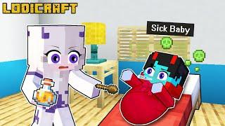 My SICK BABY Needs HELP In Minecraft!