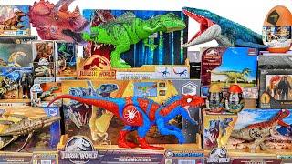 Jurassic World Unboxing Review | Spider Inominus Rex, Giganotosaurus, Mosasaurus, Mega Red Dinosaur