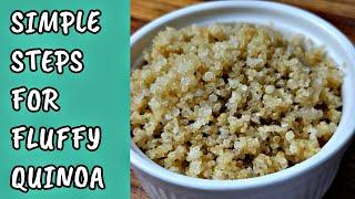 Easy Quinoa Recipe | How to make fluffy quinoa