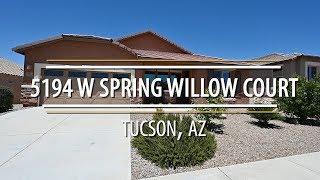 Home For Sale in Tucson, AZ 5194 W Spring Willow Court