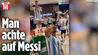 WM 2022: Argentinien feiert wilde Kabinen-Party mit Messi und Co.