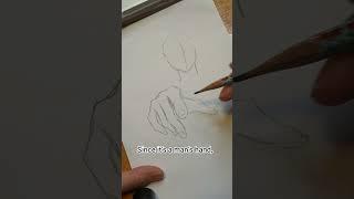 how to draw a hand. Advanced level #howtodrawmanga #howtodrawahand