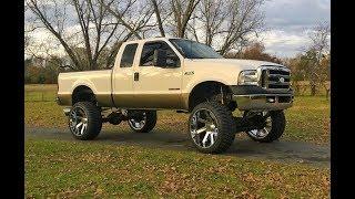 Lifted 7.3 Ford F250 on 26x14s!!