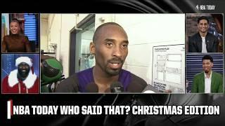 WHO SAID THAT?  ALL-TIME Classic NBA Christmas QUOTES  | NBA Today Christmas Special