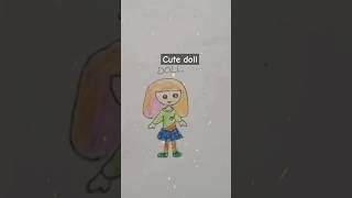 Easy doll Art #shortvideo #art #drawing #trending #barbie #easydrawing #shortsvideo