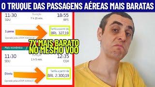 O TRUQUE DAS PASSAGENS AÉREAS BARATAS