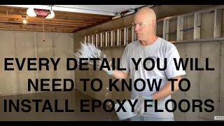 How to Install Epoxy Flake Floors / Tutorial Video