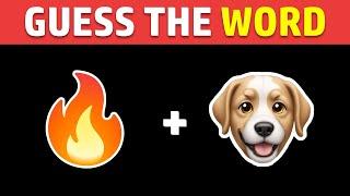 Can you Guess the Word By emoji  Quiz Fire