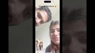 Friends Reacting To Our PROPOSAL ️ Part 1 #shorts #reactionvideo #proposal