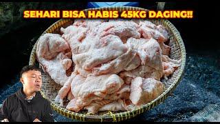 GREBEK KULINER PASAR BERINGHARJO, SEHARI LUDES 45 KG SATE KERE!! WARUNG MAKAN MBOK SUM #kulinerjogja