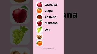 Can you name these Autumn fruits in Spanish? #learnspanish