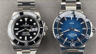 2021 Rolex Submariner 41 VS Oris Aquis Caliber 400: A Luxury Dive Watch Shootout!