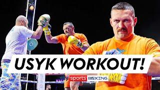 Usyk changing stance for Fury?  | FULL Oleksandr Usyk media workout!