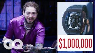 Post Malone Shows Off His Insane Jewelry Collection Part 2 | On the Rocks | GQ