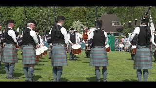 People's Ford Boghall & Bathgate Caledonia at the 2024 UK Pipe Band Championships in Bangor
