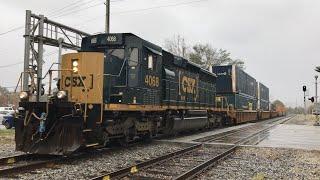 CSX O755 with EMD SD40-3 Leader