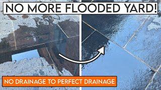 Garden Drainage Solution | Sorting our Yard Drainage | No more Flooding