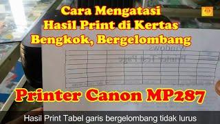 Cara Mengatasi Hasil Print di Kertas Bengkok, Bergelombang Printer Canon MP287