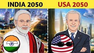 India vs united states 2050 Economy Comparison | India 2050 vs USA 2050 - Country Comparison