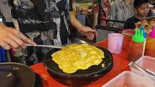 Surprising Omelette Rice  at Vientiane Night Market | Laos Street Food Adventure