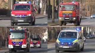 [Flammemschlag aus Wohnung!] LF20+DLK, FuStW, GW-L, uvm. | Feuerwehr, Polizei & Rettungsdienst