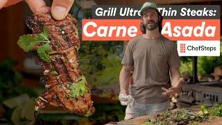 How to Transform Tough Cuts into Ultra Thin Steaks: Carne Asada