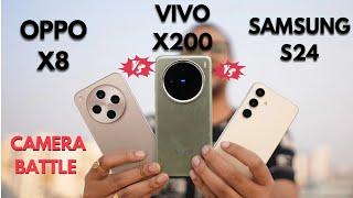 Vivo X200 vs Oppo Find X8 vs Samsung Galaxy S24 | Camera Comparison