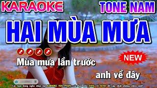 Hai Mùa Mưa Karaoke Nhạc Sống Tone Nam ( Phối Hay ) - Karaoke Mai Phạm