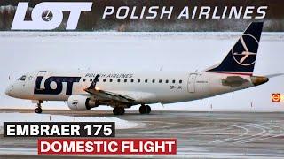 LOT EMBRAER 175 Warsaw - Wroclaw