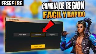 COMO CAMBIAR DE REGION EN FREE FIRE FÁCIL Y RÁPIDO - COMO CREAR UNA CUENTA EN OTRA REGION