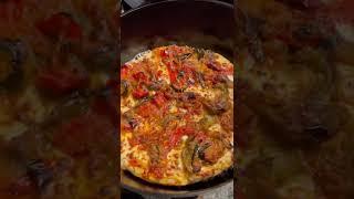 Cast-Iron Sourdough Ratatouille Pizza.