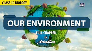 class 10 Our Environment Full chapter in Animation  | CBSE Class 10 Biology ch 13 | NCERT Science