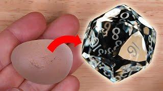 Carving the Sparkliest D20 Ever