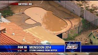 SkyFox gives aerial tour of the damage across the valley
