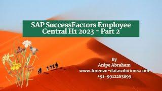 SuccessFactors Employee Central H1 2023 - Part 2