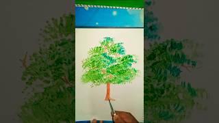 How to draw a tree with watercolor #art #painting #drawing #tree #tutorial