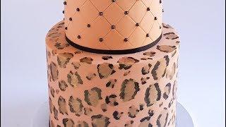 Leopard Print Cake Tutorial- Rosie's Dessert Spot