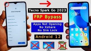 Tecno Spark Go 2023 FRP Bypass Android 12 | Tecno BF7 Frp Unlock | Google Account Bypass Without PC