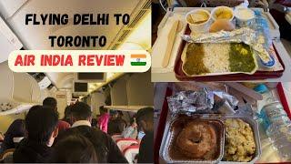 Air India Review 2023 | India to Canada Direct Flight | What I Ate in Air India Flight | Travel Vlog