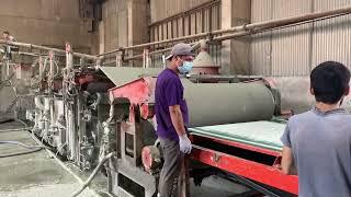 The asbestos tile production line prints money every 20 seconds石棉瓦生产线20秒一张，印钞的速度！～