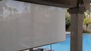 Coolaroo Outdoor Roller Shade / Blind - install and review