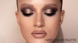 Sparkling Smoky Eye Makeup ft. the I NEED A NUDE PALETTE | Natasha Denona Makeup