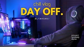 Gaming vlog | Chill day off as an introvert homebody